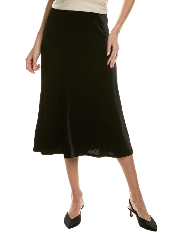 pants with drawstrings -Anne Klein Bias Flare Skirt