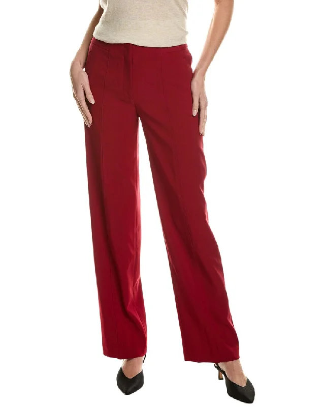 twill pants sturdy -Anne Klein High Rise Pant