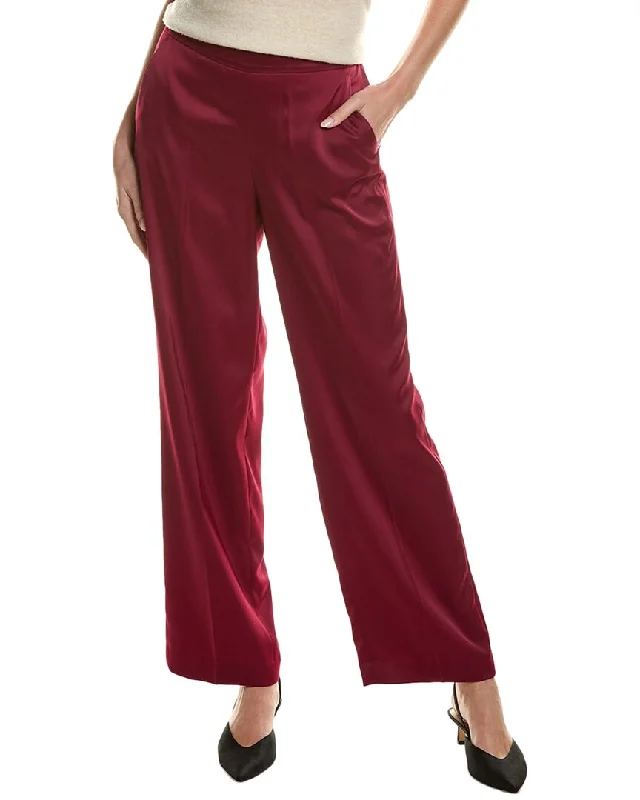 solid color pants simple -Anne Klein Wide Leg Pant