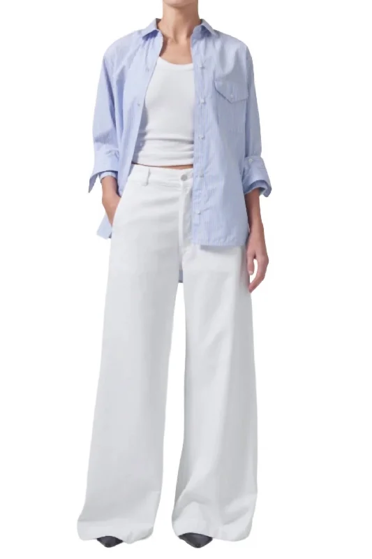 pants for yoga -Beverly Trouser Jeans In Seashell