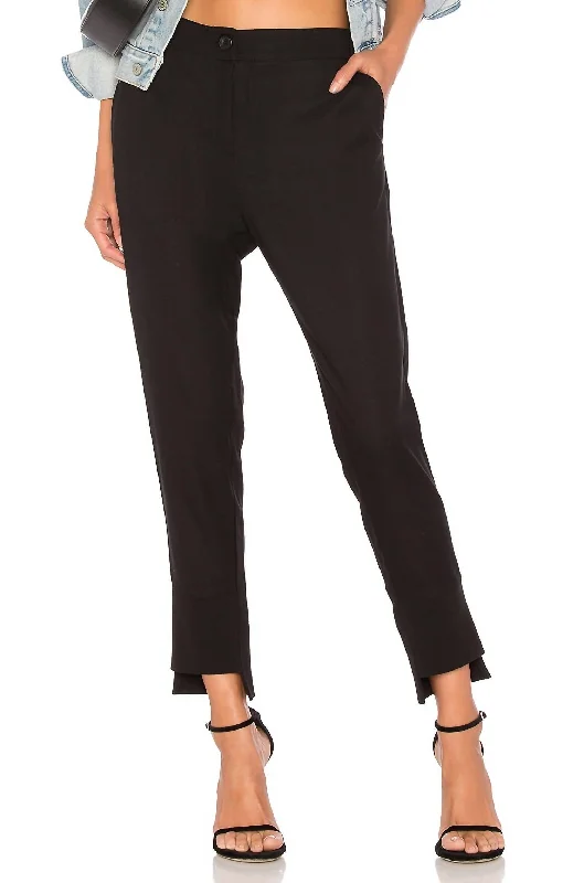 rose gold pants chic -Bobbie Jogger In Black