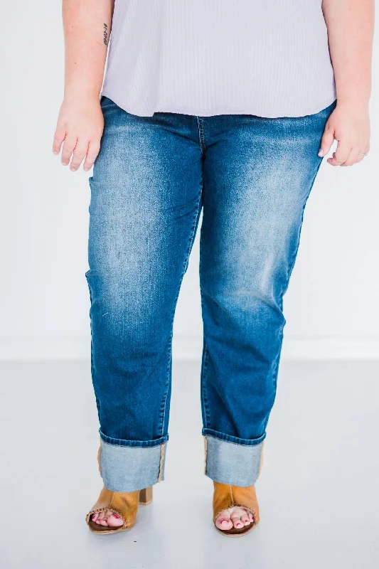 pants for classic -Boyfriend Jeans In Dark Wash