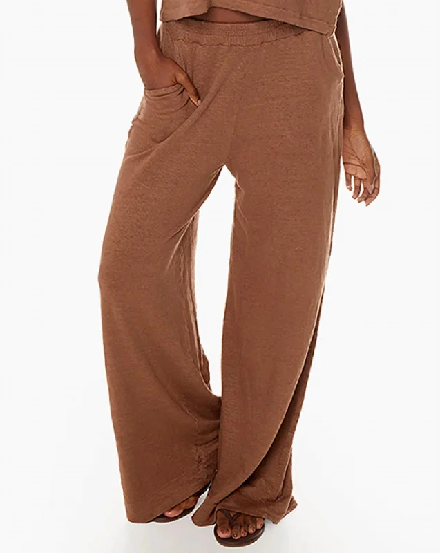 double-knee pants work -Brise D'ete Pants In Mocha