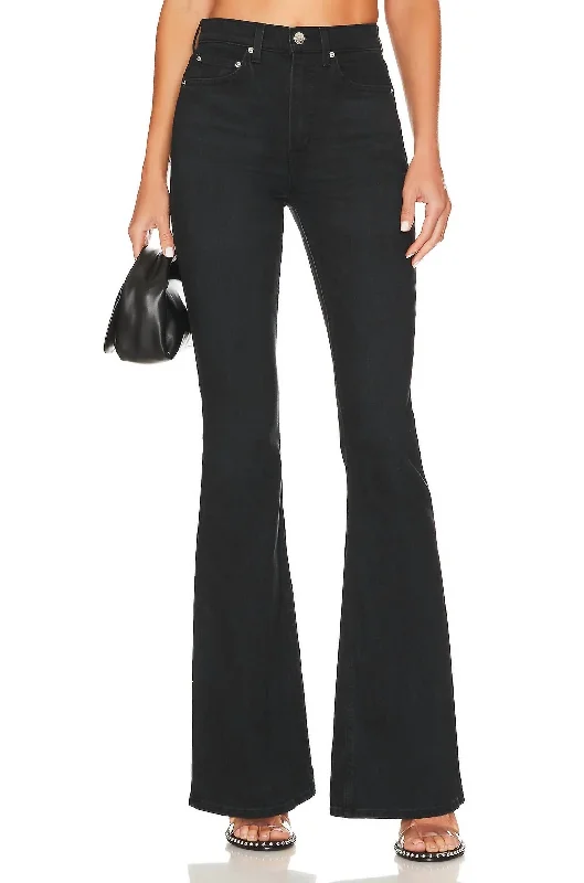 pants for weekends -Carine High Rise Flare Jean In Fort Mason