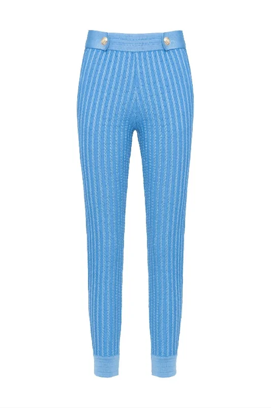 spandex pants stretch -Celina Pants In Blue Water