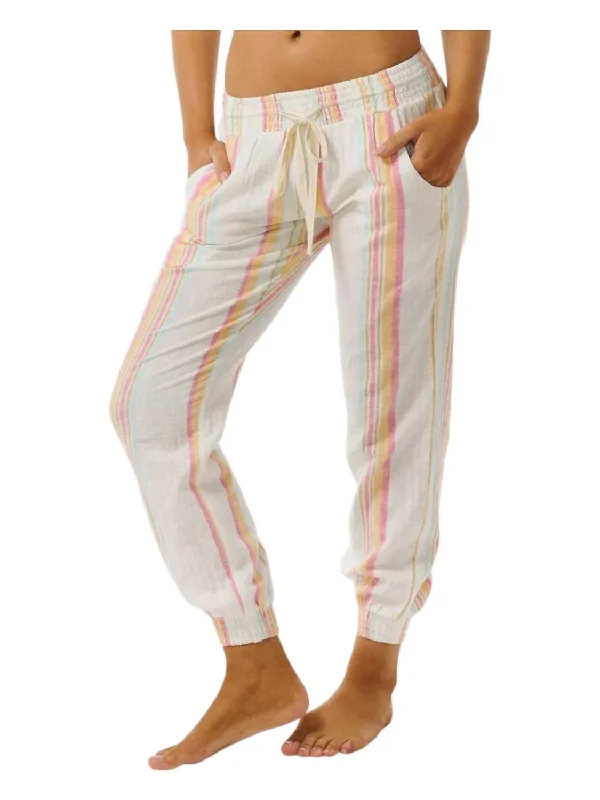 pants for fierce -Classic Surf Stripe Pants In Bone