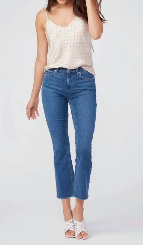 royal purple pants regal -Colette Crop Flare Denim Jeans In Wonderwall