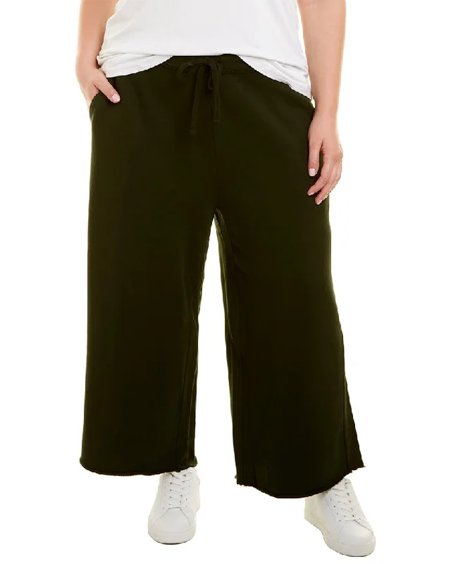 corduroy pants cozy -EILEEN FISHER Plus French Terry Wide Leg