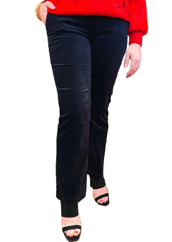 sleep pants soft -Elizabeth Trouser In Black