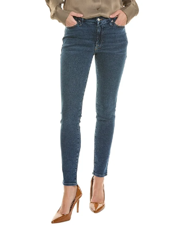 straight-leg pants classic -GOOD AMERICAN Good Legs Blue Low-Rise Skinny Jean