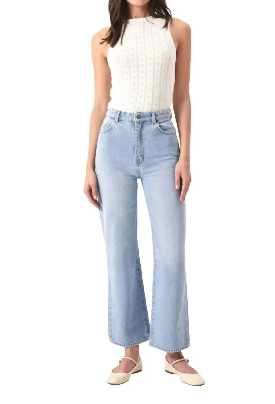 pants for popular -Heidi Ankle Jean In Light Blue