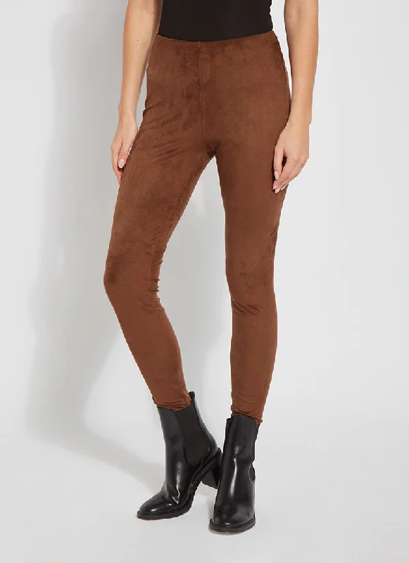 pants for thin -Hi Waist Suede Legging