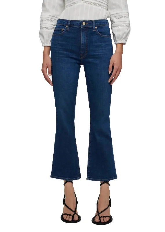 athleisure pants versatile -High Rise Crop Flare Jeans In Bleecker