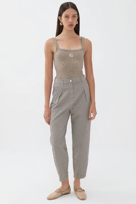 meeting pants sleek -High Waisted Pants