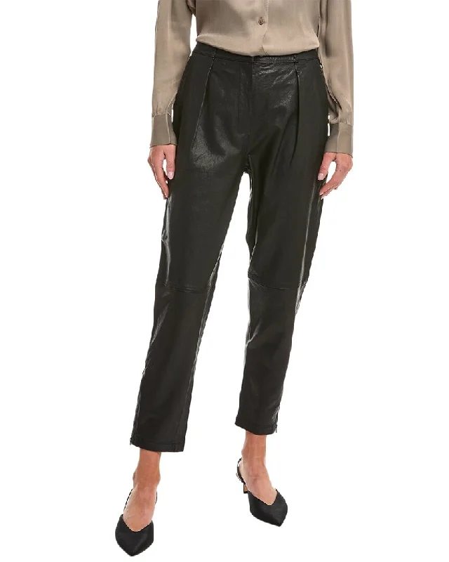 pants for oversized -IRO Stara Leather Pant