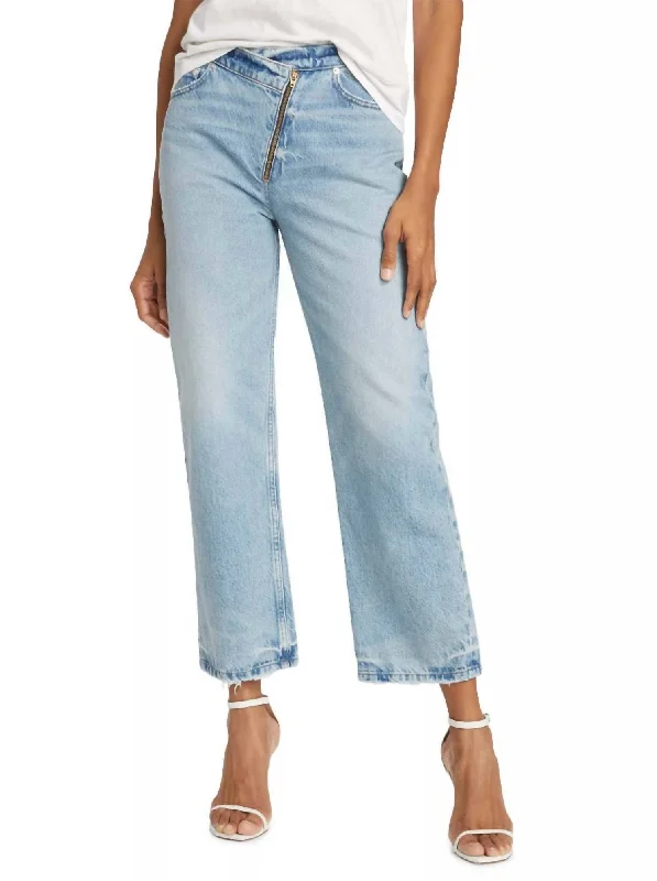 pants for deserts -Le Jane Crop Angled Jean In Rhode