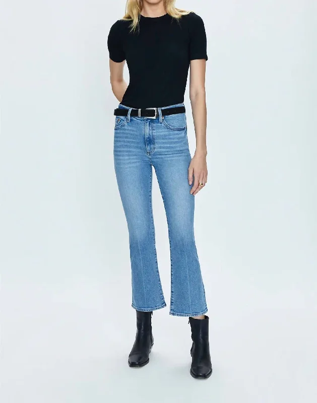 cigarette pants slim -Lennon High Rise Bootcut Jeans In Derby