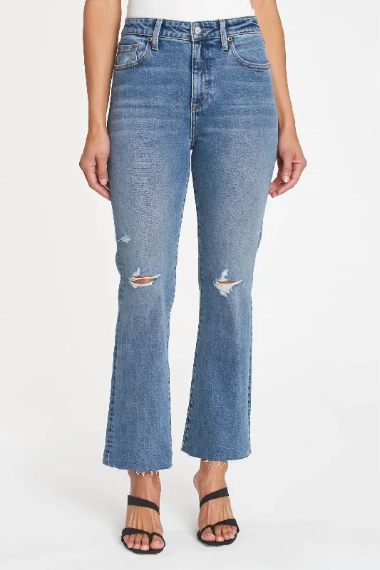 pants for eco -Lennon High Rise Crop Boot Cut Jean In Denny