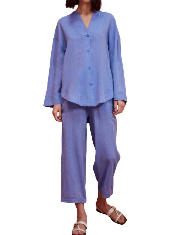 bamboo pants eco -Lolanthi Pants In Blue