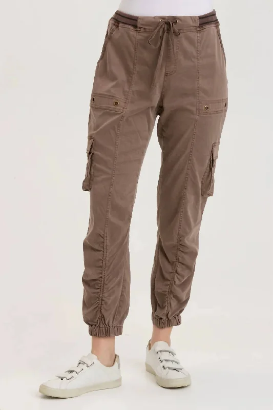 animal print pants wild -Maxime Jogger Pants In Craft Pigment