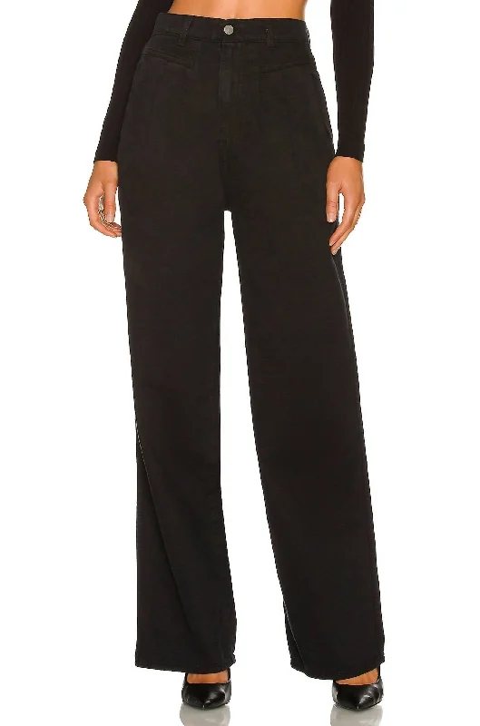 combat pants military -Morgan Pleated Low Rise Jean In Soho