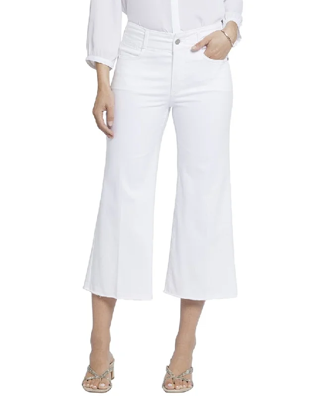 side pocket pants handy -NYDJ Brigitte Optic White Wide Leg Jean