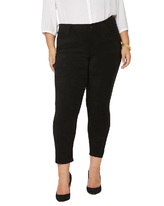 bootcut pants versatile -NYDJ Plus Alina Ankle Black Legging Jean