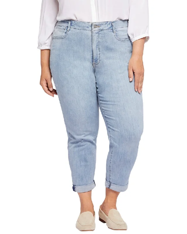 pants for sleek -NYDJ Plus Girlfriend High-Rise Skinny Jean