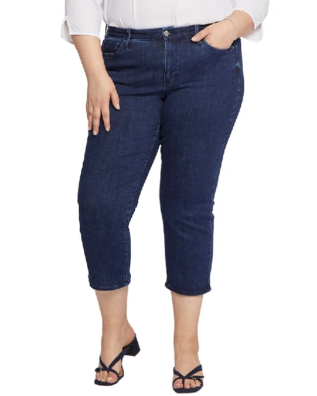 marled pants textured -NYDJ Plus Piper Genesis Relaxed Jean