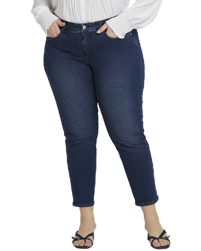 pants with studs -NYDJ Plus Sheri Marvelous Ankle Crop Jean