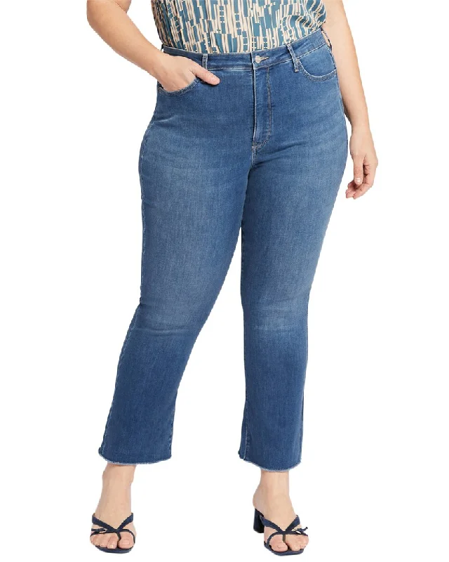 pants with pleats -NYDJ Plus Slim Awakening Bootcut Jean