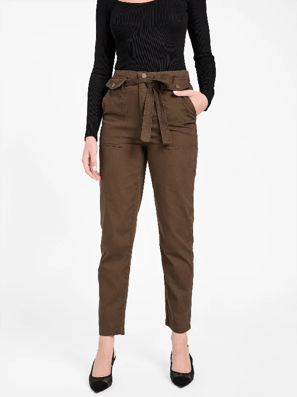 travel pants comfy -Olinda Twill Pants