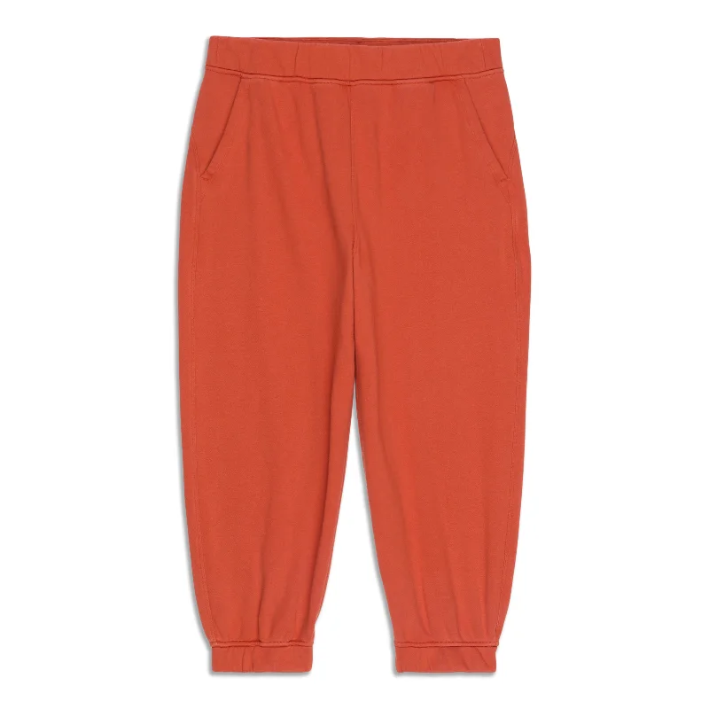 suede pants smooth -Relaxed High-Rise Cropped Jogger - Resale