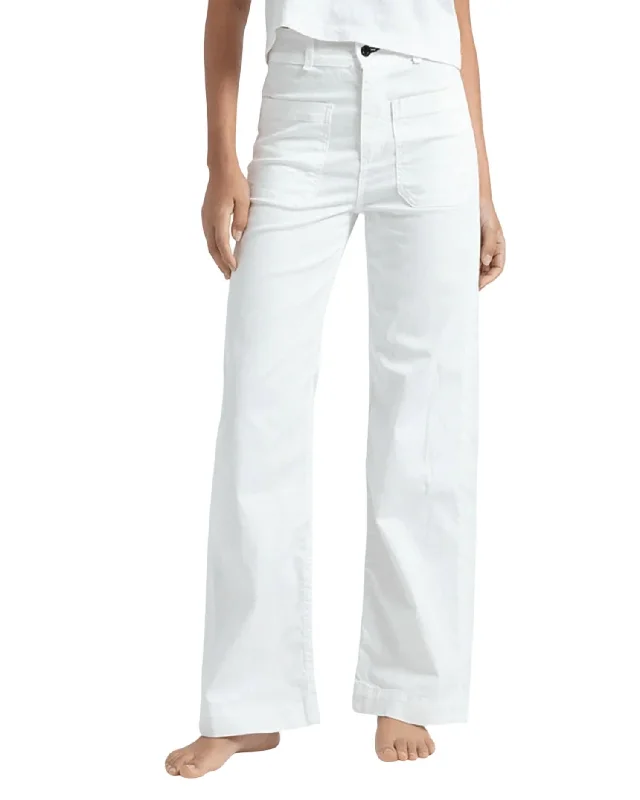 pants for happiness -Sailor Twill Pant In Ivory