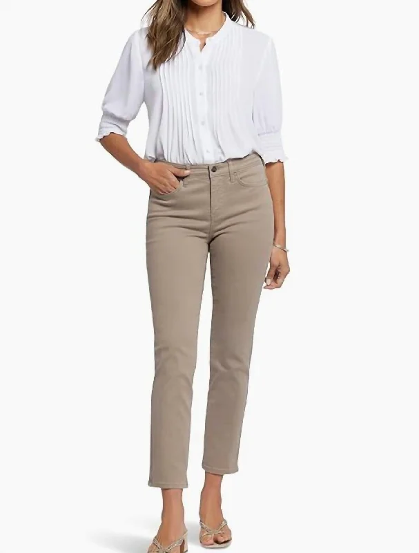 pants for couples -Sheri Slim Ankle In Saddlewood