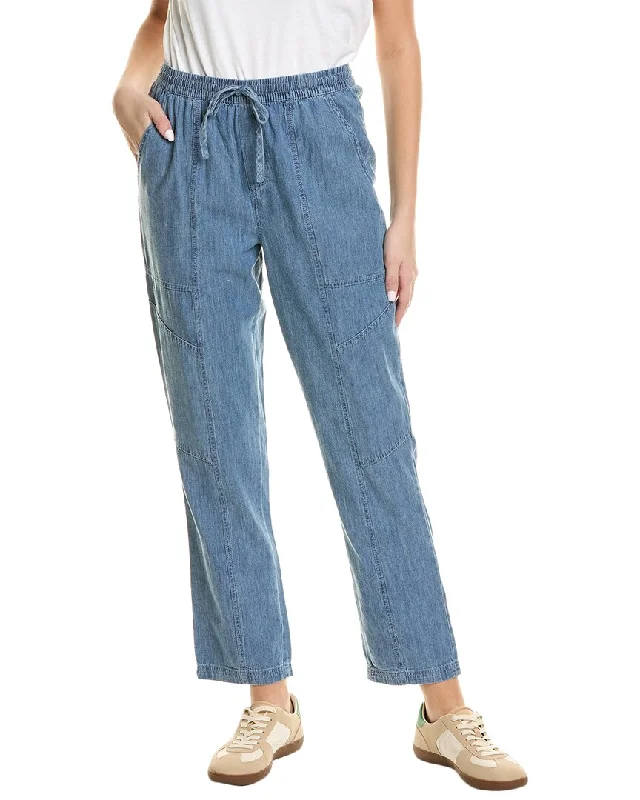 flap pocket pants stylish -Splendid Shay Linen-Blend Pant