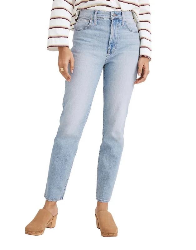 pants for camps -Women's 10" High-Rise Skinny Jeans In Blue