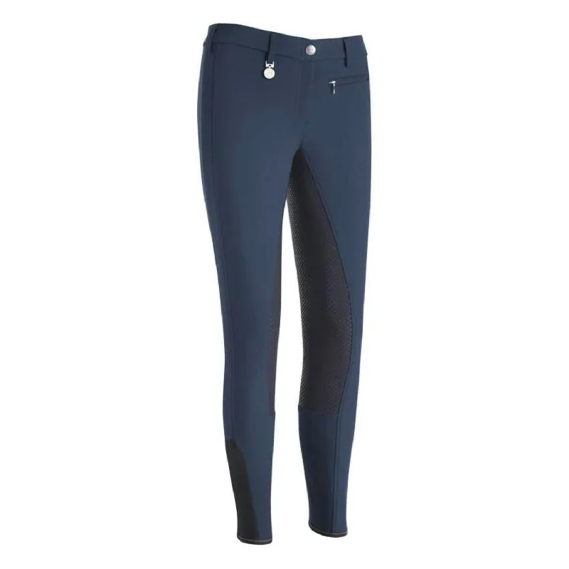 pants for winter -Women's Lucinda Grip Full Seat Breech Pant In Insignia Blue