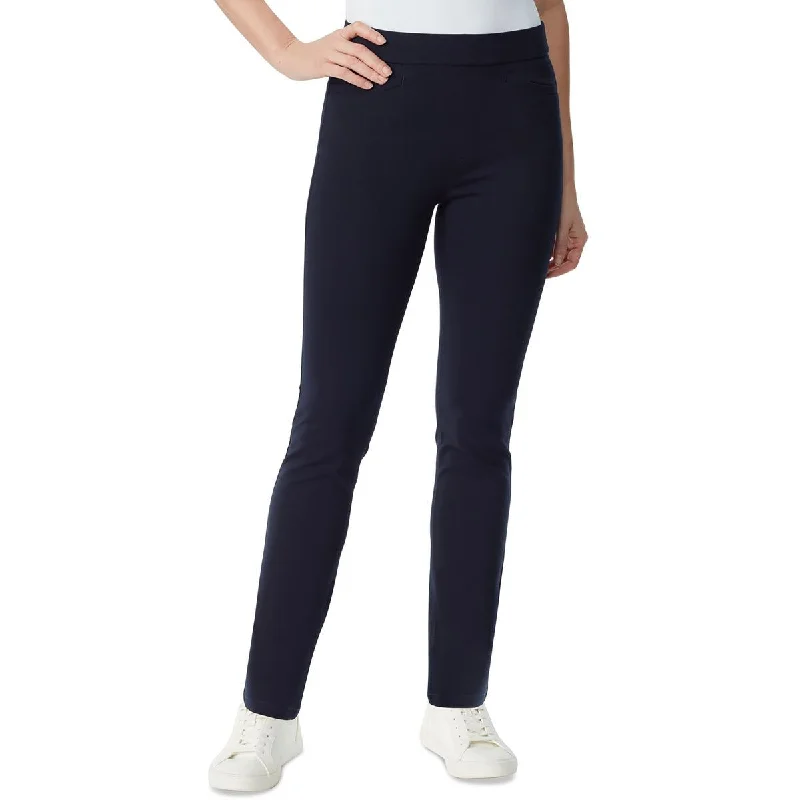 pants for striped -Womens Pull On Pointe Dress Pants