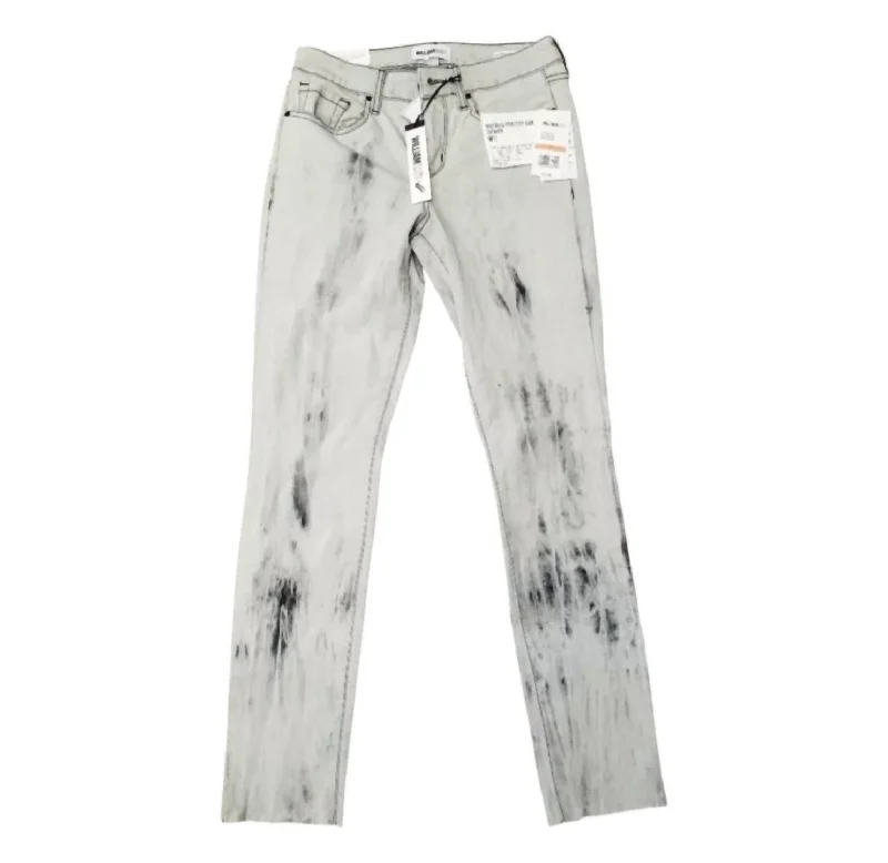 pants for dreams -Women's Washed Mid Rise Skinny Jeans In Gray